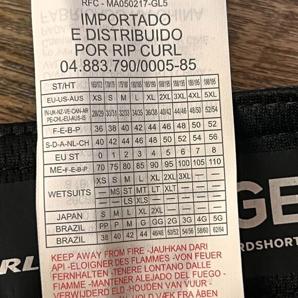 Men's Rip Curl Mirage Freebird Mid Length Patriotic Flag Boardshorts Size 29 NWT - Picture 10 of 14